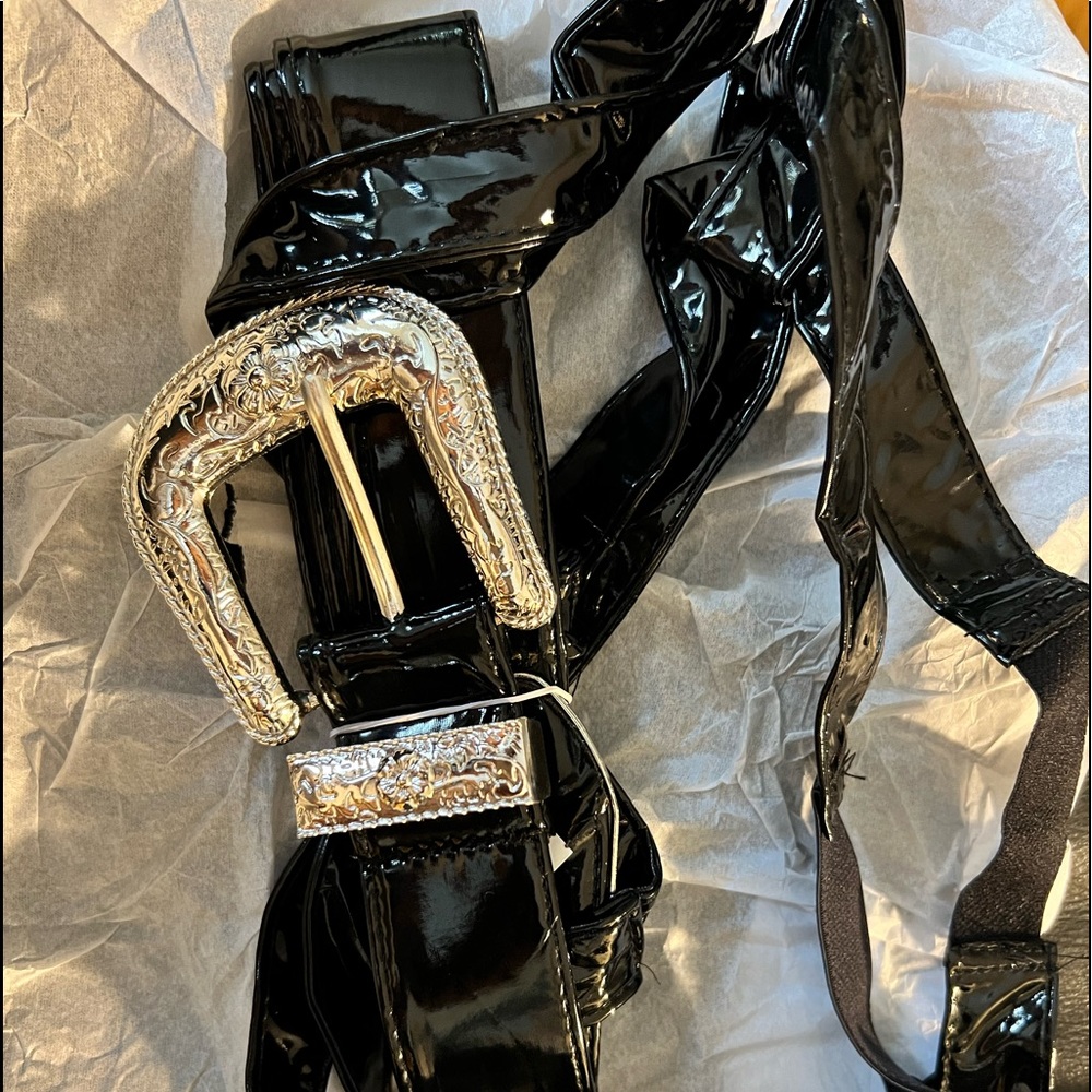 Fashion Nova Black Fringe Cowgirl 5-Piece Lingerie Set - Picture 13 of 14